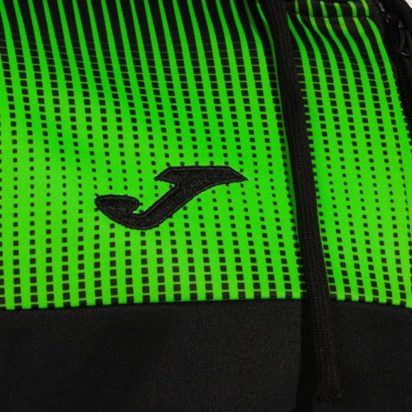 Pánská mikina JOMA SUPERNOVA IV ZIP-UP HOODIE BLACK FLUOR GREEN - foto 2