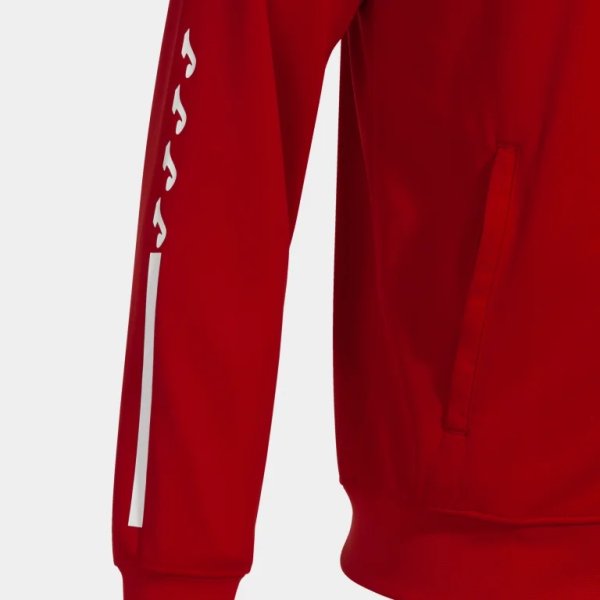 Pánská mikina JOMA SUPERNOVA IV ZIP-UP HOODIE RED WHITE - foto 3