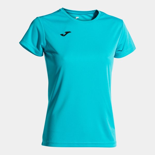 Dámské tričko JOMA COMBI WOMAN SHORT SLEEVE T-SHIRT FLUOR TURQUOISE - foto 0