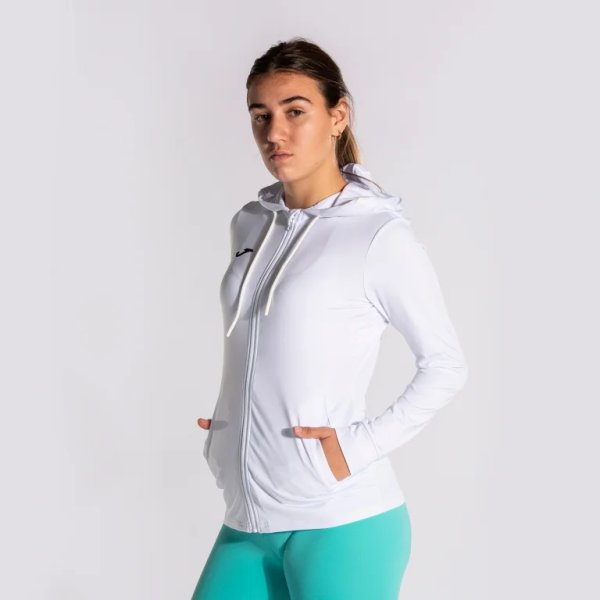 Dámská mikina JOMA SCULPTURE II ZIP-UP HOODIE WHITE - foto 9