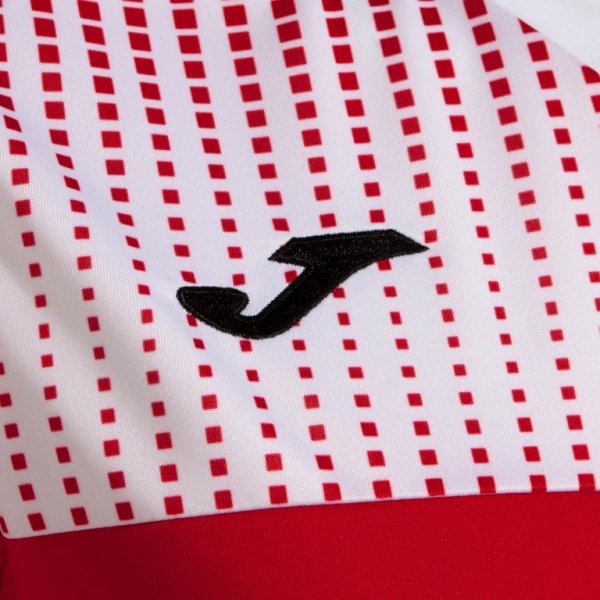 Dámské tričko JOMA SUPERNOVA IV SHORT SLEEVE T-SHIRT RED WHITE - foto 2