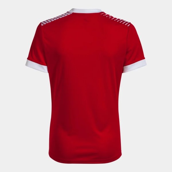 Dámské tričko JOMA SUPERNOVA IV SHORT SLEEVE T-SHIRT RED WHITE - foto 1