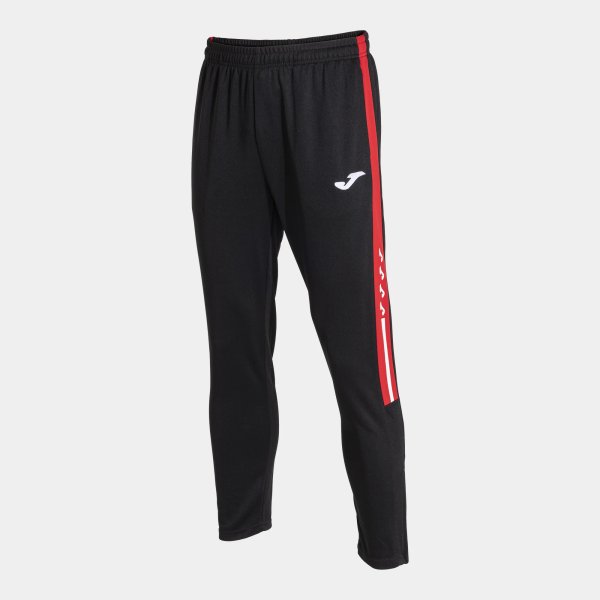 Pánské tepláky JOMA OLIMPIADA LONG PANTS BLACK RED - foto 0