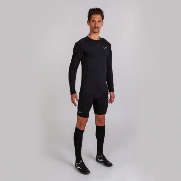 Pánské tričko s dlouhým rukávem JOMA T-SHIRT GOALKEEPER PROTECTION BLACK L/S - foto 1