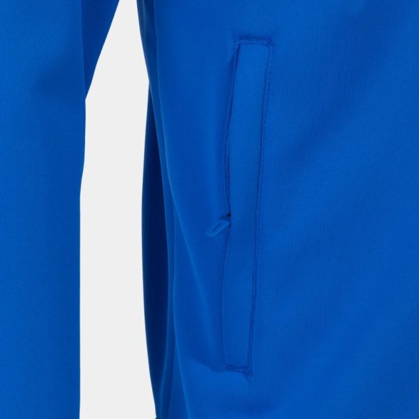 Pánská mikina JOMA CREW V ZIP-UP HOODIE ROYAL NAVY WHITE - foto 3