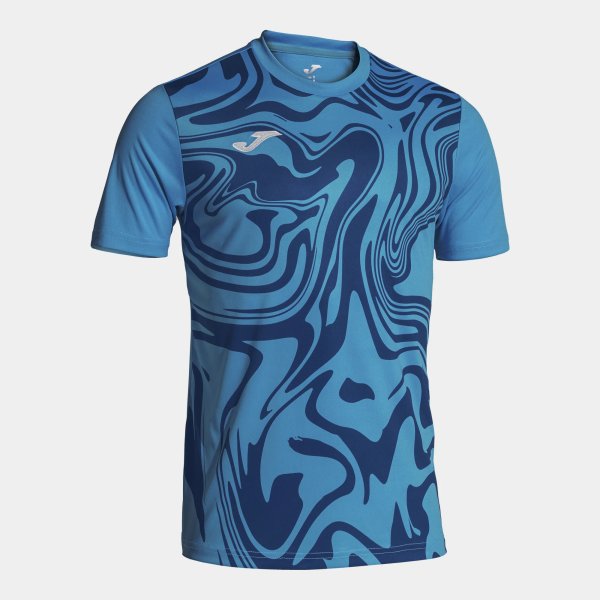 Pánský dres JOMA LION II SHORT SLEEVE T-SHIRT BLUE - foto 0