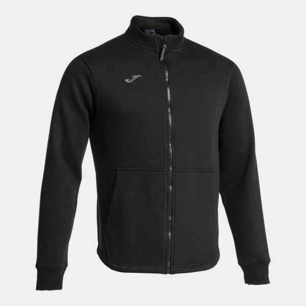 Pánská mikina JOMA CONFORT IV FULL ZIP SWEATSHIRT BLACK - foto 0