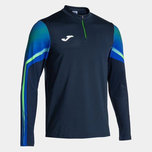 Pánská mikina JOMA ELITE XI SWEATSHIRT NAVY FLUOR GREEN - foto 0