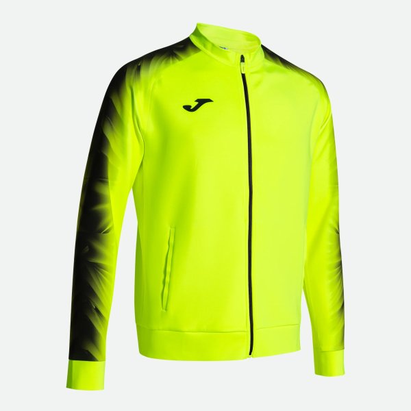 Pánská mikina JOMA ELITE XI FULL ZIP SWEATSHIRT FLUOR YELLOW BLACK - foto 0