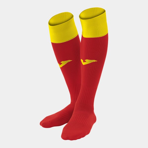 Štulpny JOMA FOOTBALL SOCKS CALCIO 24 RED-YELLOW -PACK 4- - foto 0