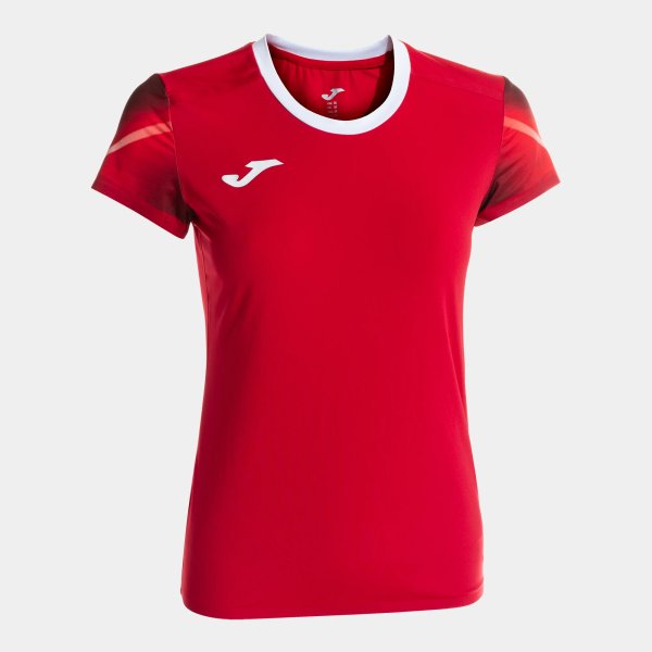 Dámské tričko JOMA ELITE XI SHORT SLEEVE T-SHIRT RED WHITE - foto 0