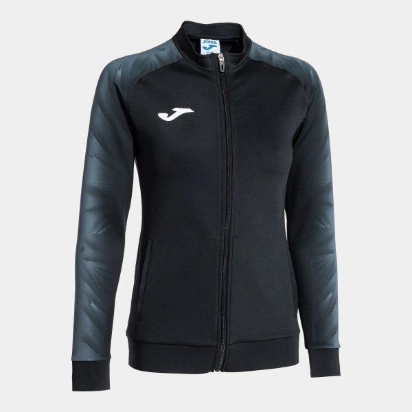 Dámská mikina JOMA ELITE XI FULL ZIP SWEATSHIRT BLACK ANTHRACITE - foto 0