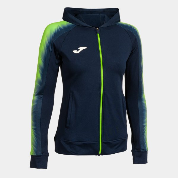 Dámská mikina JOMA ELITE XI ZIP-UP HOODIE NAVY FLUOR GREEN - foto 0