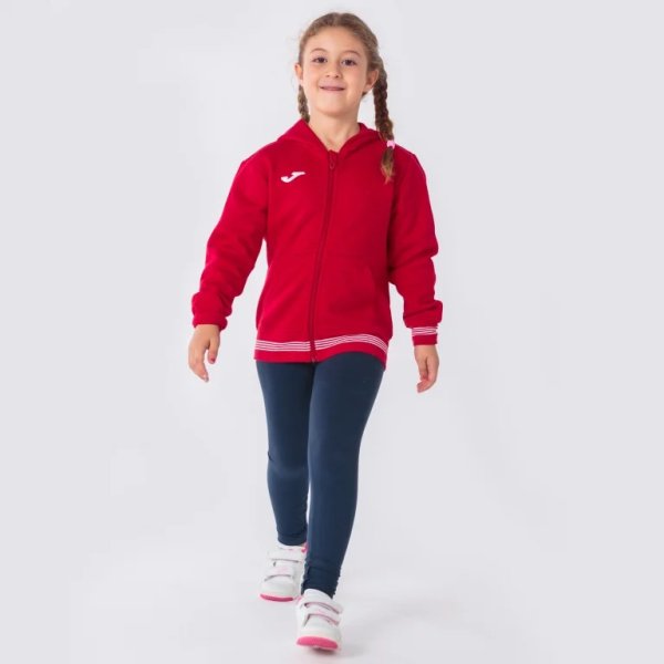 Pánská mikina JOMA CAMPUS III HOODED JACKET RED - foto 3