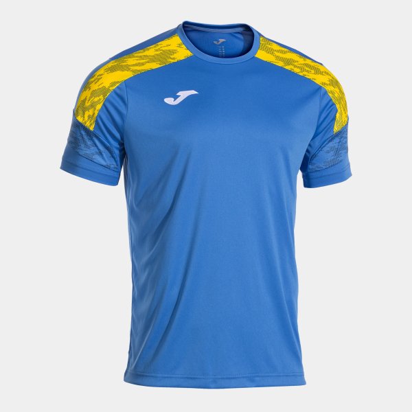 Pánské tričko JOMA CHAMPIONSHIP VIII SHORT SLEEVE T-SHIRT ROYAL BLUE YELLOW - foto 0