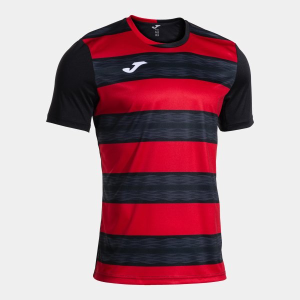 Pánský dres JOMA PERFORMANCE SHORT SLEEVE T-SHIRT BLACK RED - foto 0