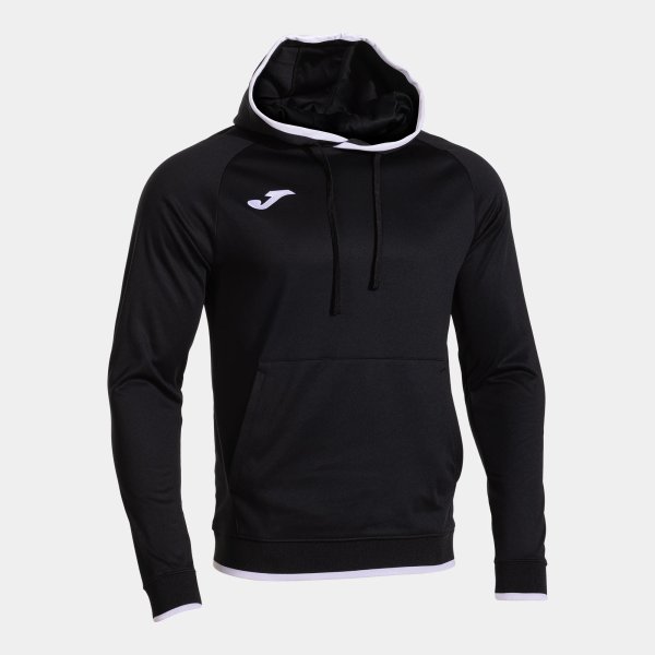 Pánská mikina JOMA COMBI PREMIUM HOODIE BLACK WHITE - foto 0