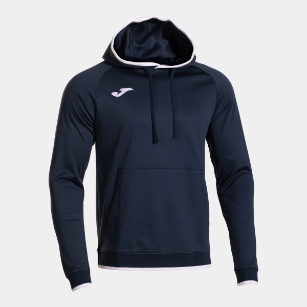 Pánská mikina JOMA COMBI PREMIUM HOODIE DARK NAVY WHITE - foto 0
